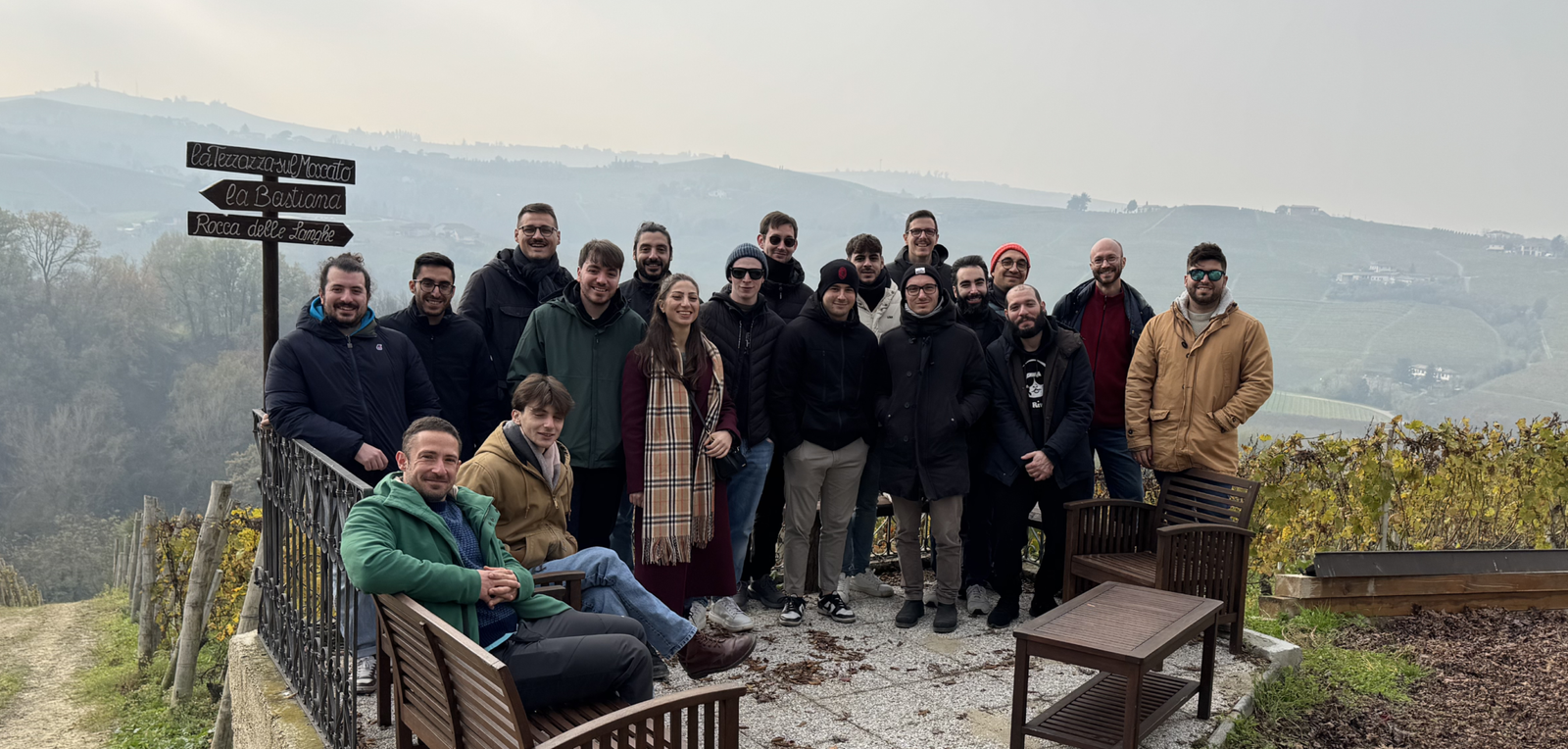 Il team di Geckosoft ad un retreat nelle langhe